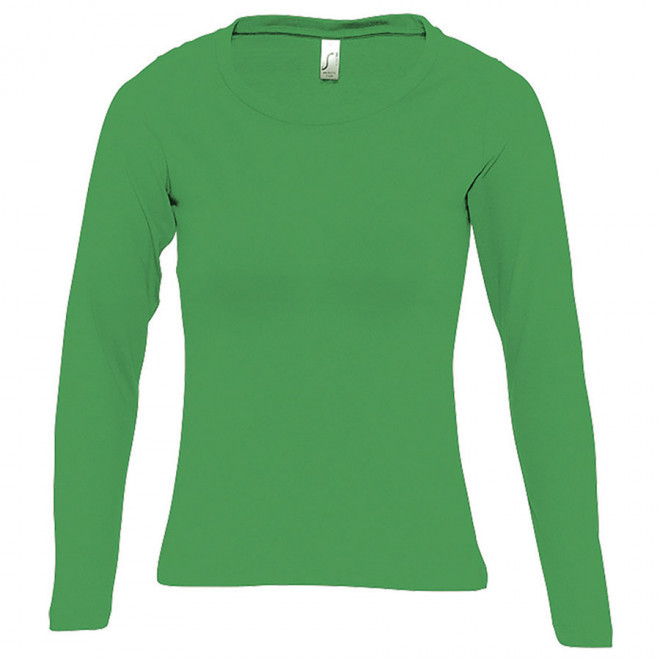 TEE-SHIRT PERSONNALISE FEMME MANCHES LONGUES 'MAJESTIC' 150 GR/M² - vert prairie