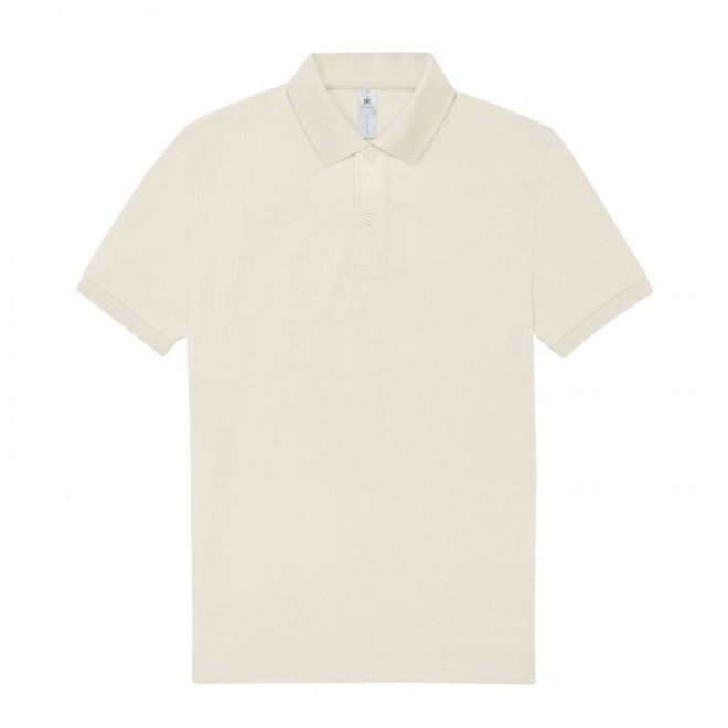 POLO PERSONNALISABLE B&C HOMME 210G 'ADIMO' - blanc cassé