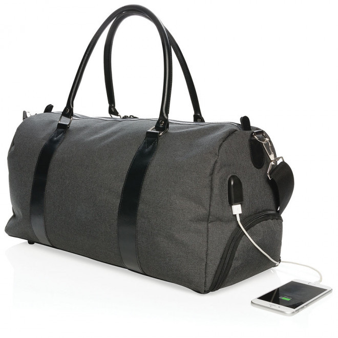 SAC USB PUBLICITAIRE 'PAXAT' - anthracite