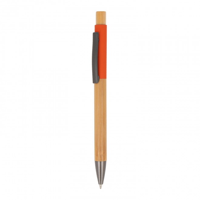 STYLO PERSONNALISABLE 'DANA BAMBOU' - orange
