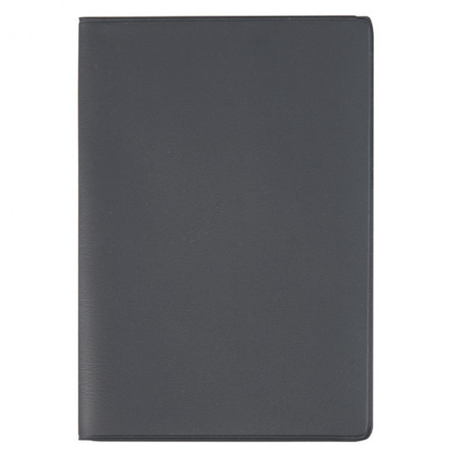 COUVERTURE DE PASSEPORT PERSONNALISABLE 'VIAJE' - anthracite