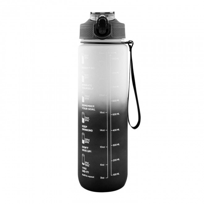 GOURDE 1L PERSONNALISABLE 'DAYLY REINBOW' - noir