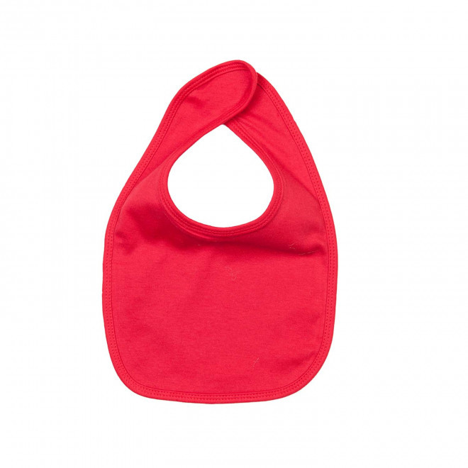 BAVOIR BEBE PERSONNALISABLE 'BABY BIB' - rouge