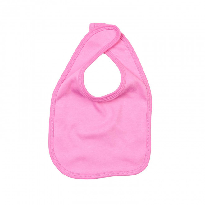 BAVOIR BEBE PERSONNALISABLE 'BABY BIB' - rose