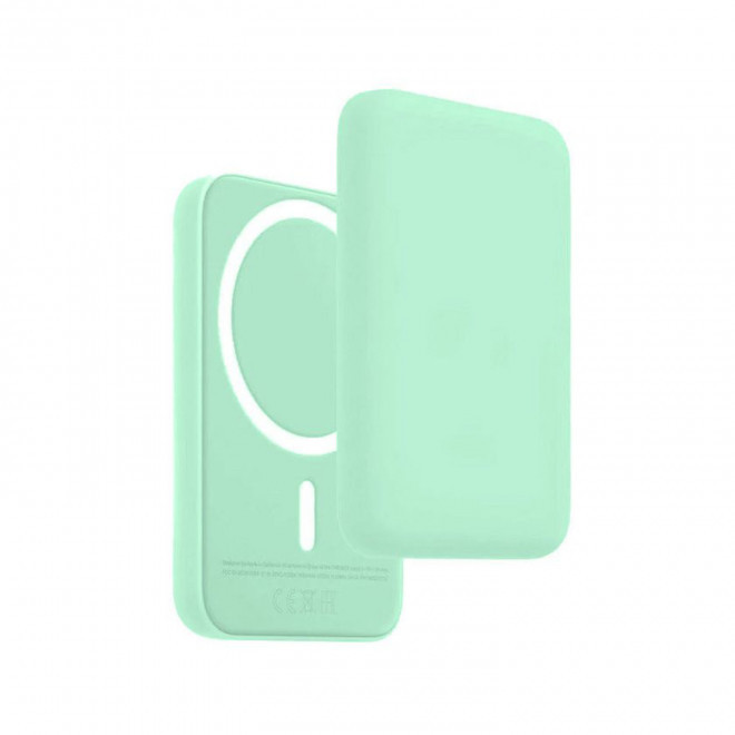 POWERBANK MAGSAFE PERSONNALISABLE 5000 MAH 10W 'ARCONA' - menthe