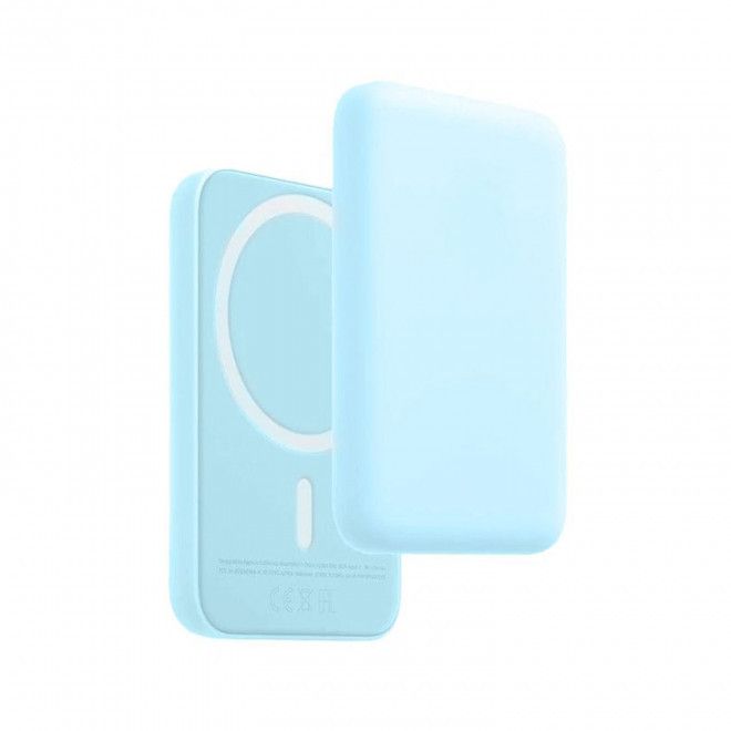 POWERBANK MAGSAFE PERSONNALISABLE 5000 MAH 10W 'ARCONA' - bleu clair
