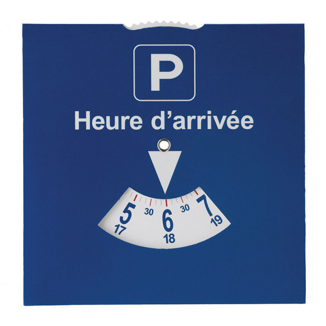 DISQUE DE STATIONNEMENT PERSONNALISÉ 'APARKA' - bleu