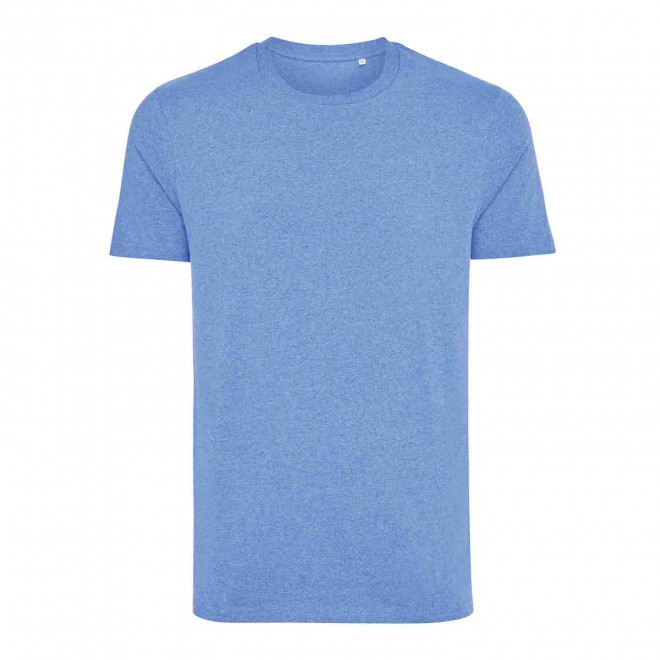 TEE-SHIRT PERSONNALISABLE MIXTE NON TEINT IQONIQ 'MANUEL' - bleu chiné