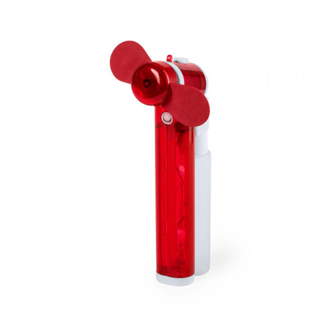 VENTILATEUR BRUMISATEUR PERSONNALISABLE 35 ML 'AIRMELIE' - rouge