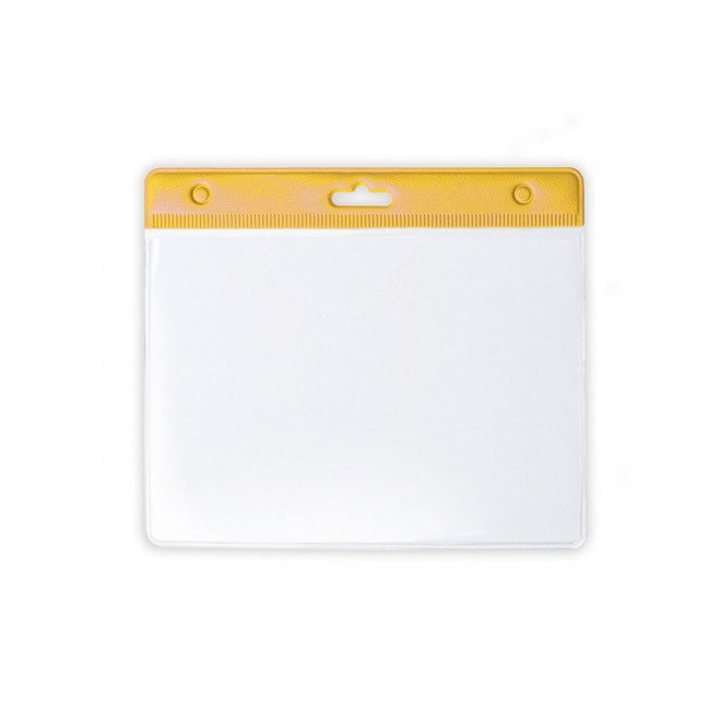 PORTE BADGE 'KARELI COLOR' - jaune