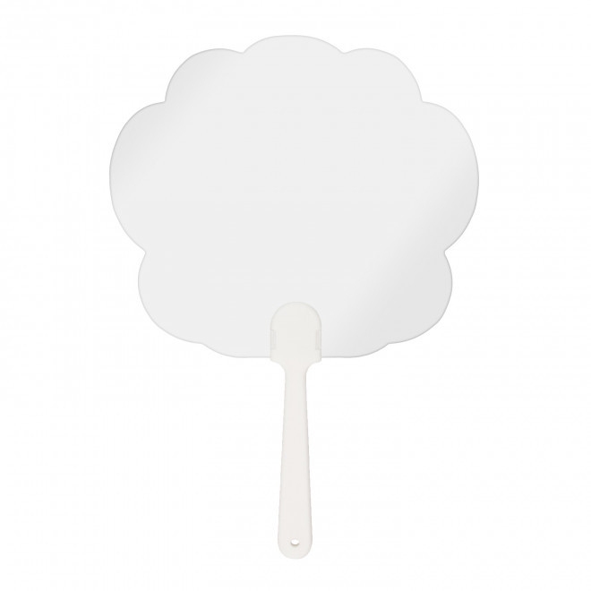 EVENTAIL PERSONNALISABLE PLASTIQUE 'DIGIBI CUSTOM' - blanc