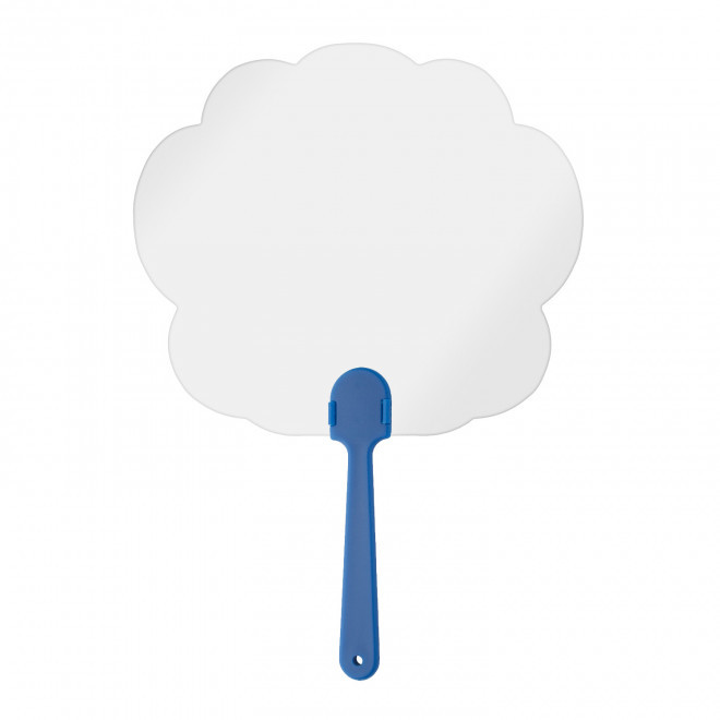 EVENTAIL PERSONNALISABLE PLASTIQUE 'DIGIBI CUSTOM' - bleu