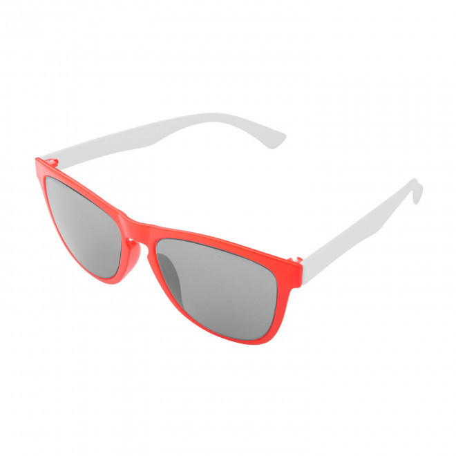 LUNETTES SOLEIL PERSONNALISABLES MIX & MATCH 'SUNWAY' - rouge/transparent