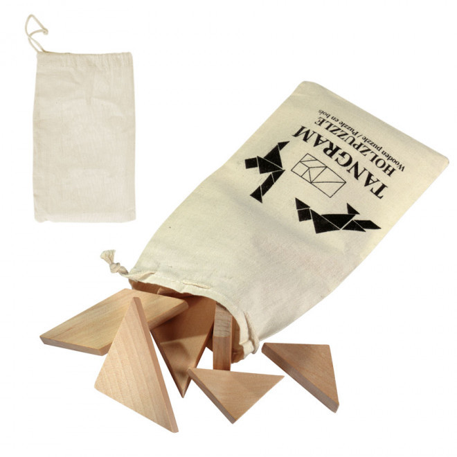 PUZZLE TANGRAM PUBLICITAIRE 'RÉFLEXION' - bois