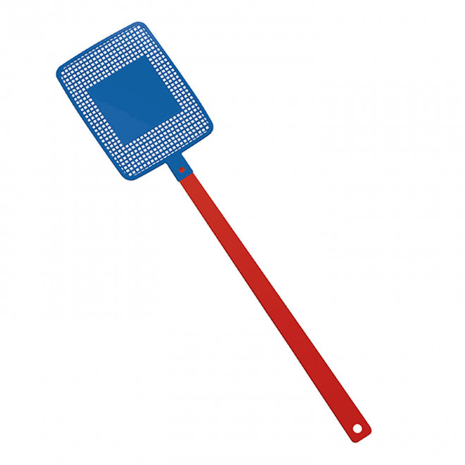 TAPETTE A MOUCHE PERSONNALISABLE MIX&MATCH 'FLYVE' - rouge/bleu