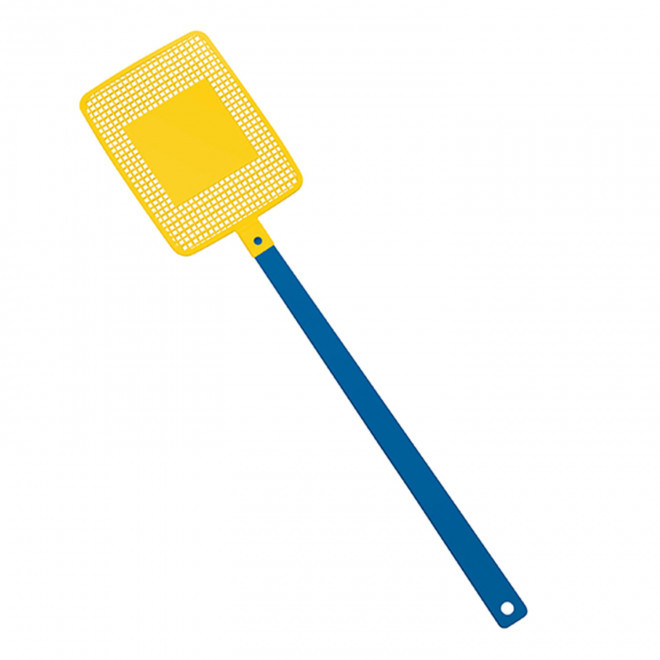 TAPETTE A MOUCHE PERSONNALISABLE MIX&MATCH 'FLYVE' - bleu/jaune