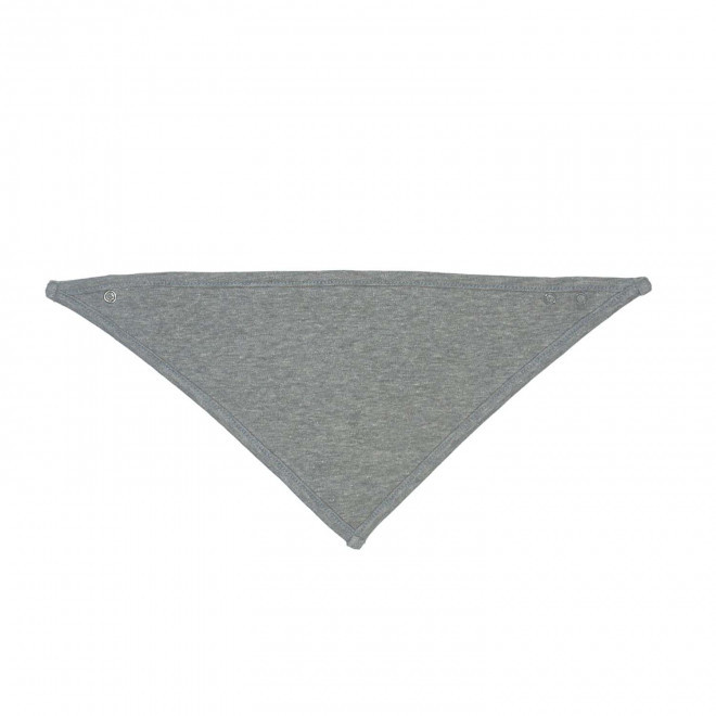 BAVOIR TRIANGLE PERSONNALISE 'BANDANA BIB' - blanc/gris