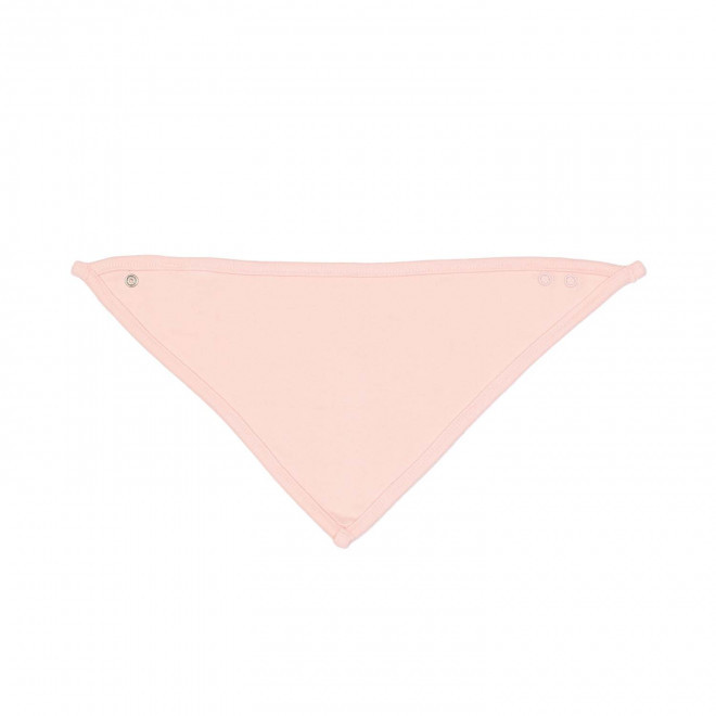 BAVOIR TRIANGLE PERSONNALISE 'BANDANA BIB' - blanc/rose