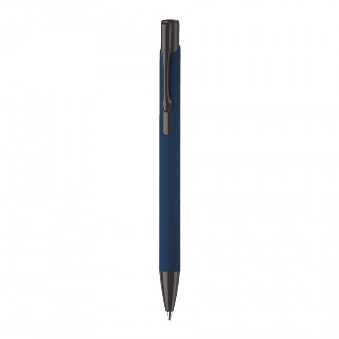 STYLO PUBLICITAIRE EN ALUMINIUM 'SOFTLY BLACK' - bleu foncé