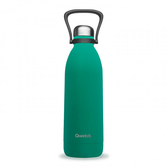 BOUTEILLE ISOTHERME PERSONNALISABLE INOX '1,5L QWETCH®' - vert