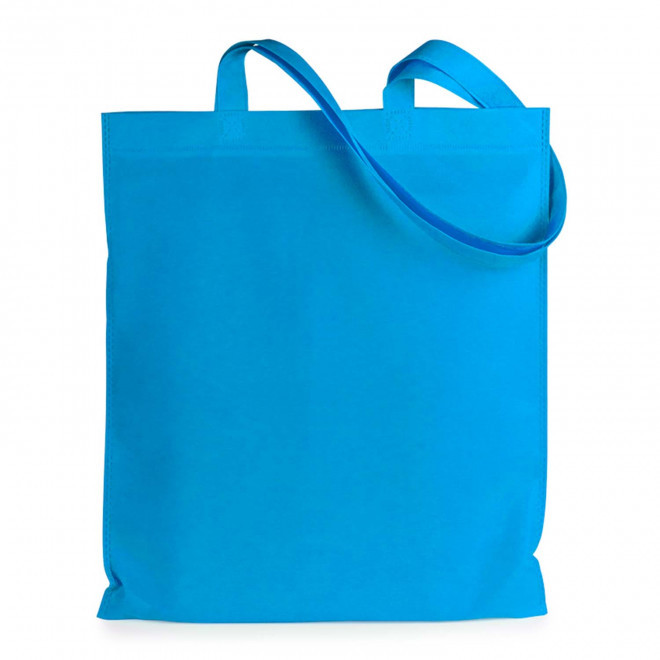SAC SHOPPING PERSONNALISABLE ANSES LONGUES 'BONITO 70 GR' - bleu clair