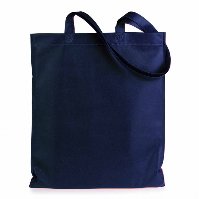 SAC SHOPPING PERSONNALISABLE ANSES LONGUES 'BONITO 70 GR' - bleu marine