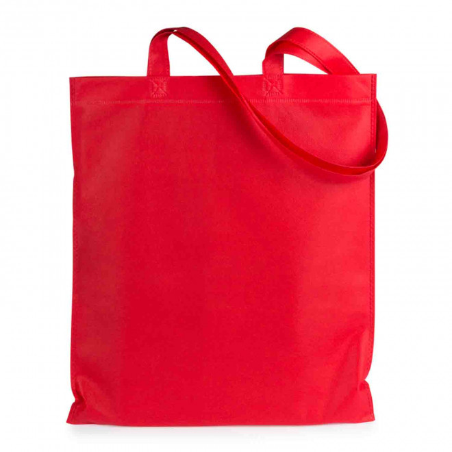 SAC SHOPPING PERSONNALISABLE ANSES LONGUES 'BONITO 70 GR' - rouge