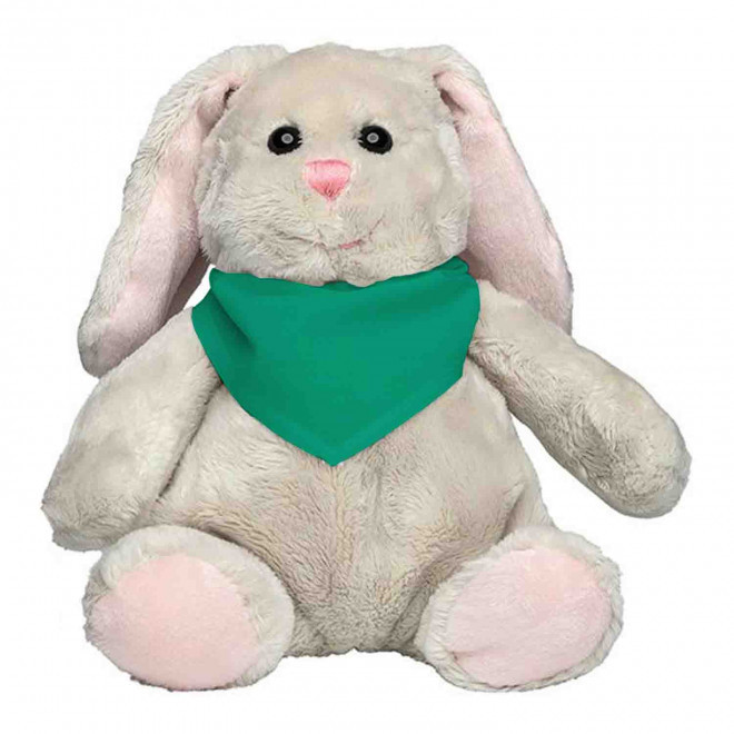 PELUCHE LAPIN PERSONNALISABLE 'KANOU BANDANA' - vert 