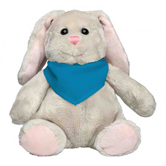 PELUCHE LAPIN PERSONNALISABLE 'KANOU BANDANA' - turquoise
