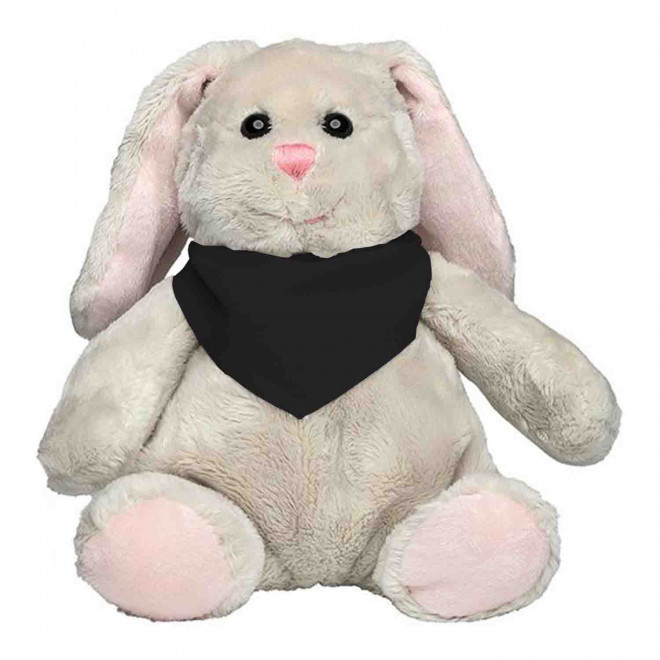 PELUCHE LAPIN PERSONNALISABLE 'KANOU BANDANA' - noir