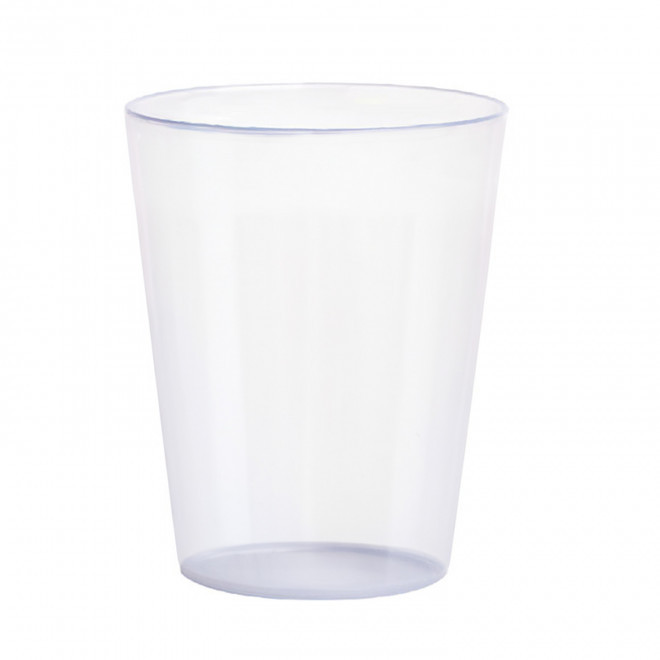 GOBELET A CAFE RÉUTILISABLE PERSONNALISABLE 10 CL QUADRI 'CUP' - transparent givré