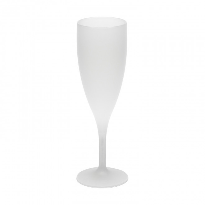 FLÛTE À CHAMPAGNE RÉUTILISABLE PERSONNALISÉE MIE 'CUPCHAMPAGNE EUROPE' 14CL - transparent givré