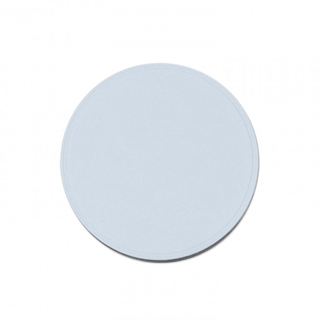 DESSOUS DE VERRE MIF EN CUIR RECYCLE 'COLETTE' - bleu ciel