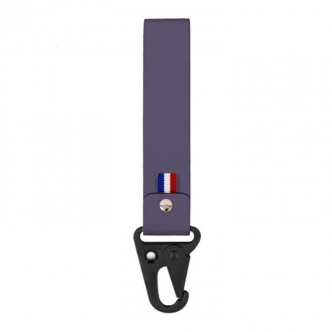 PORTE CLE PERSONNALISABLE MOUSQUETON MIF 'CLARA' - lilas