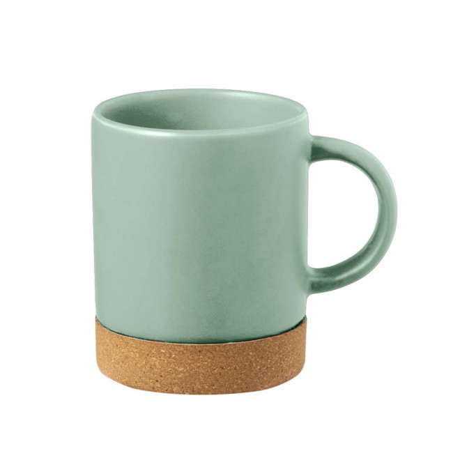MUG EN CERAMIQUE ET LIEGE PERSONNALISABLE 'MARLINA' - vert