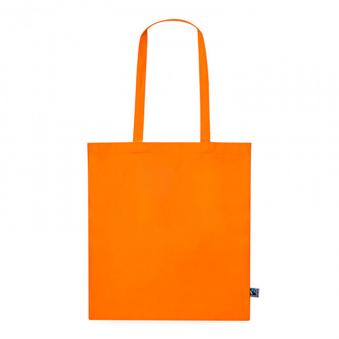 SAC COTON COULEUR PERSONNALISABLE 'ANTONIO FAIRTRADE' - orange