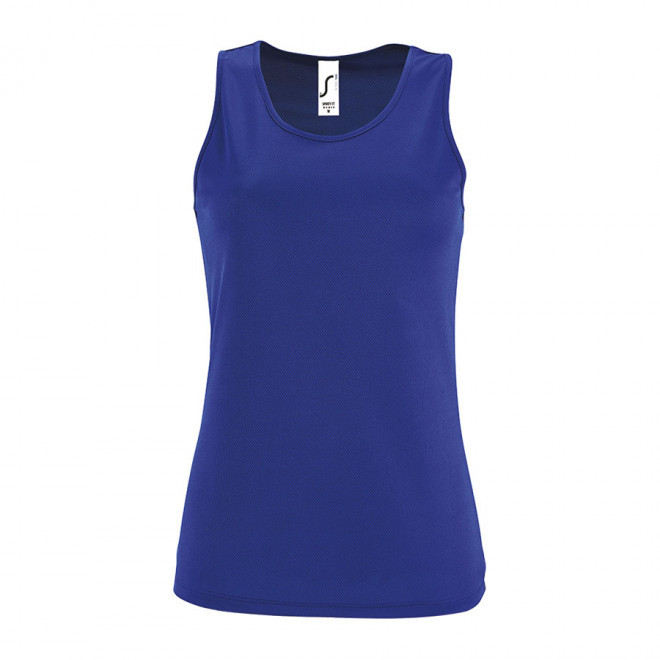 DÉBARDEUR PERSONNALISÉ FEMME 'SPORTY' - bleu royal