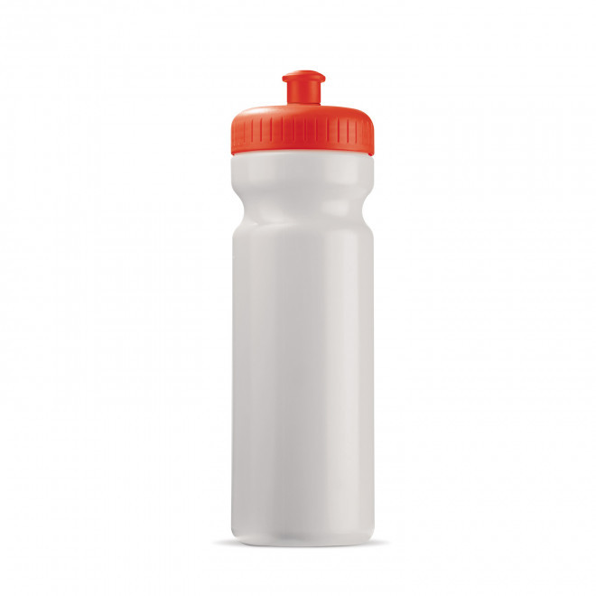 GOURDE PERSONNALISABLE 750ML CORPS OPAQUE BLC BIO 'TRAIL' - rouge