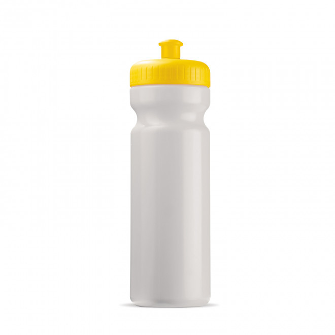 GOURDE PERSONNALISABLE 750ML CORPS OPAQUE BLC BIO 'TRAIL' - jaune