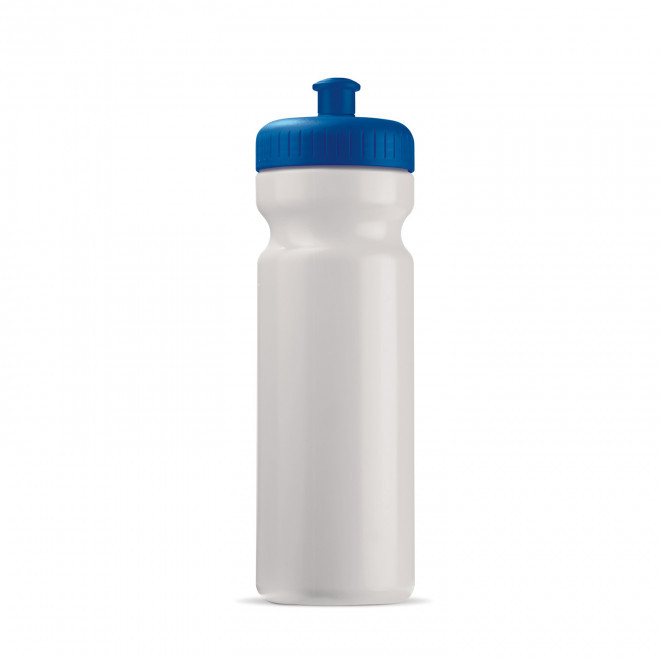 GOURDE PERSONNALISABLE 750ML CORPS OPAQUE BLC BIO 'TRAIL' - bleu