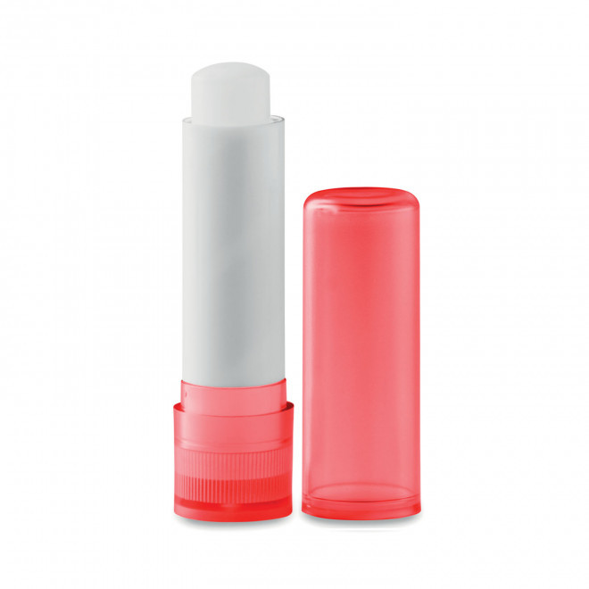 BAUME A LEVRES PERSONNALISABLE EN STICK 'ISABELLA' - rouge transparent