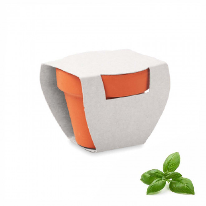 KIT DE PLANTATION PUBLICITAIRE 'POPPY QUADRI' - basilic