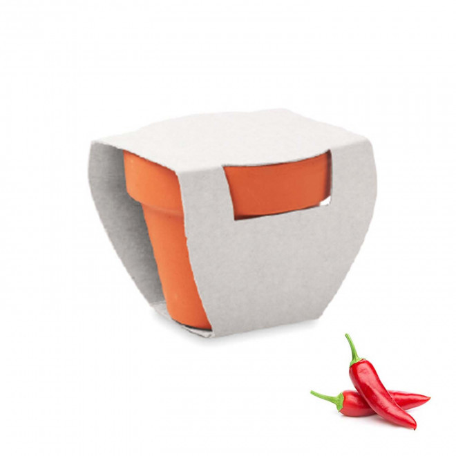 KIT DE PLANTATION PUBLICITAIRE 'POPPY QUADRI' - piment
