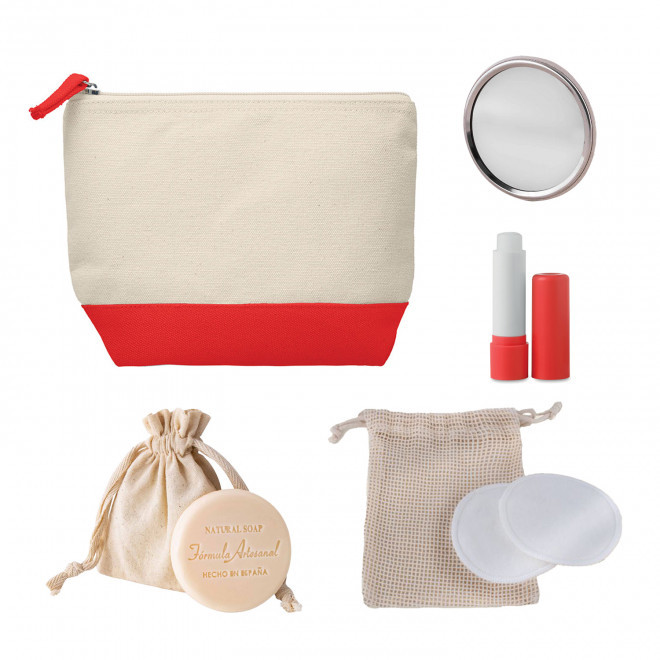 SET TROUSSE ET ACCESOIRES PERSONNALISABLE 'MELLYSET' - rouge