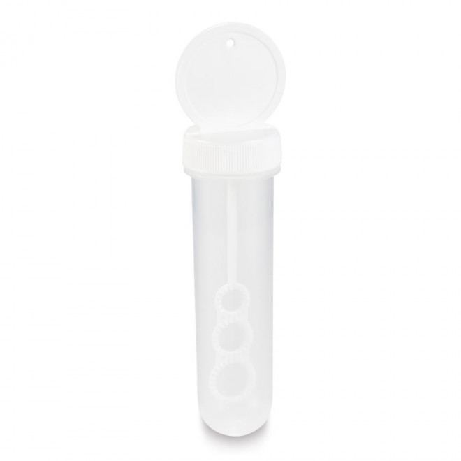 TUBE À BULLES DE SAVON PERSONNALISÉ 'BURBULA' - blanc