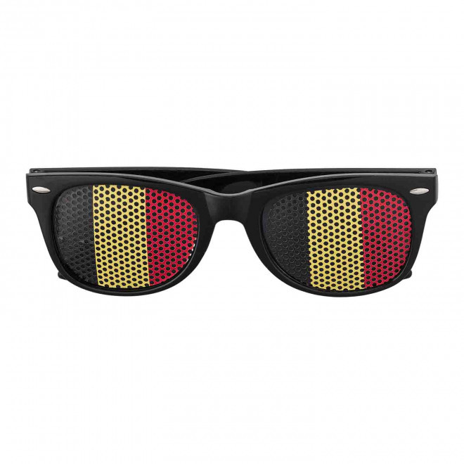 LUNETTES DE SUPPORTER PERSONNALISABLES 'FANSUN' - noir/jaune/rouge