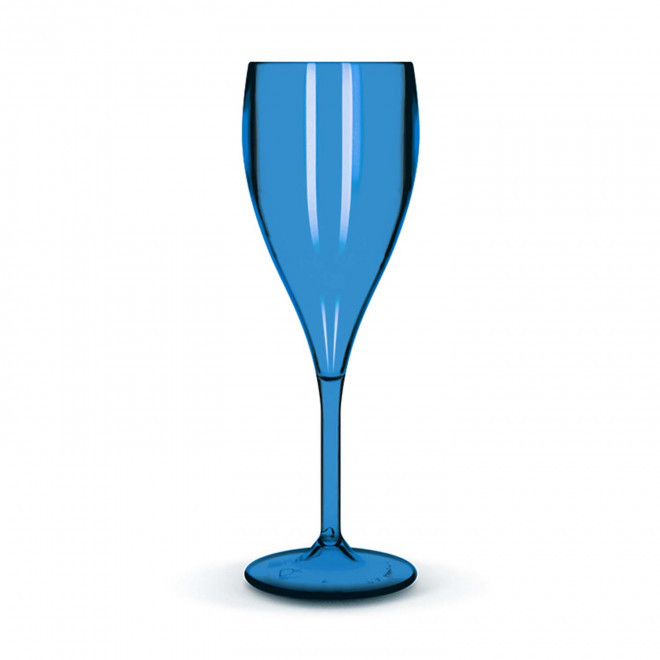 FLÛTE À CHAMPAGNE TRITAN® PERSONNALISÉE MIF 'SERULI' 16CL - bleu