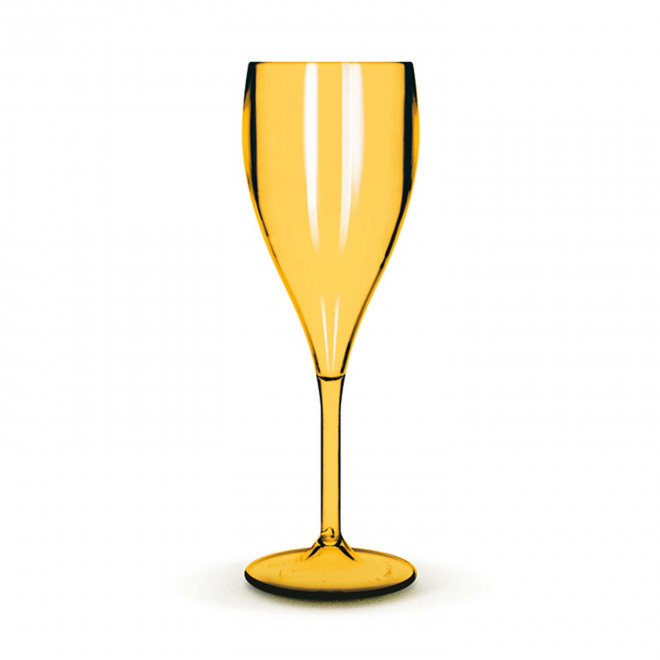 FLÛTE À CHAMPAGNE TRITAN® PERSONNALISÉE MIF 'SERULI' 16CL - jaune