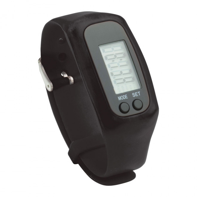 PODOMÈTRE PUBLICITAIRE 'WALKING' - noir