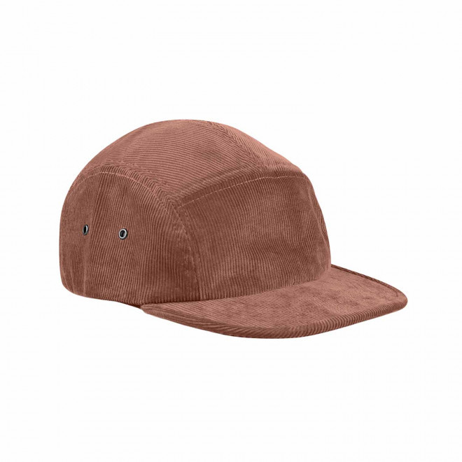 CASQUETTE CAMPEUR PERSONNALISABLE 'VELVET CAMP' - marron